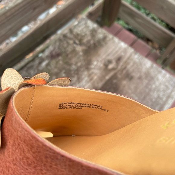 Korkease Noellie Leather Platform Flower Slide Wedge - Picture 9 of 13